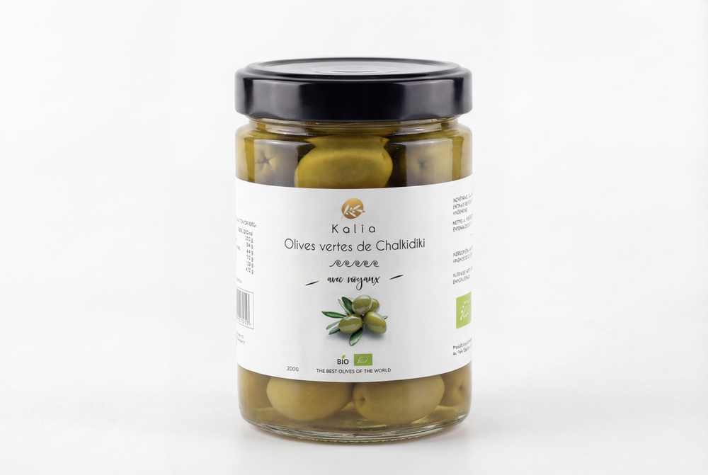 Kalia Olives Chalkidiki avec noyaux 200g